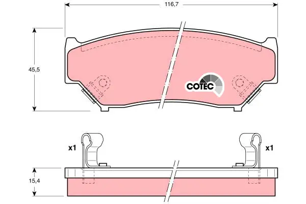 TRW GDB1174 BRAKE PADS