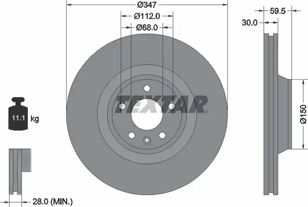 TEXTAR 92132400 ROTOR DISC