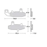 LUCAS MCB597 MOTORCYCLE BRAKE PADS