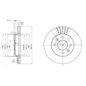 DELPHI BG2282 ROTOR DISC