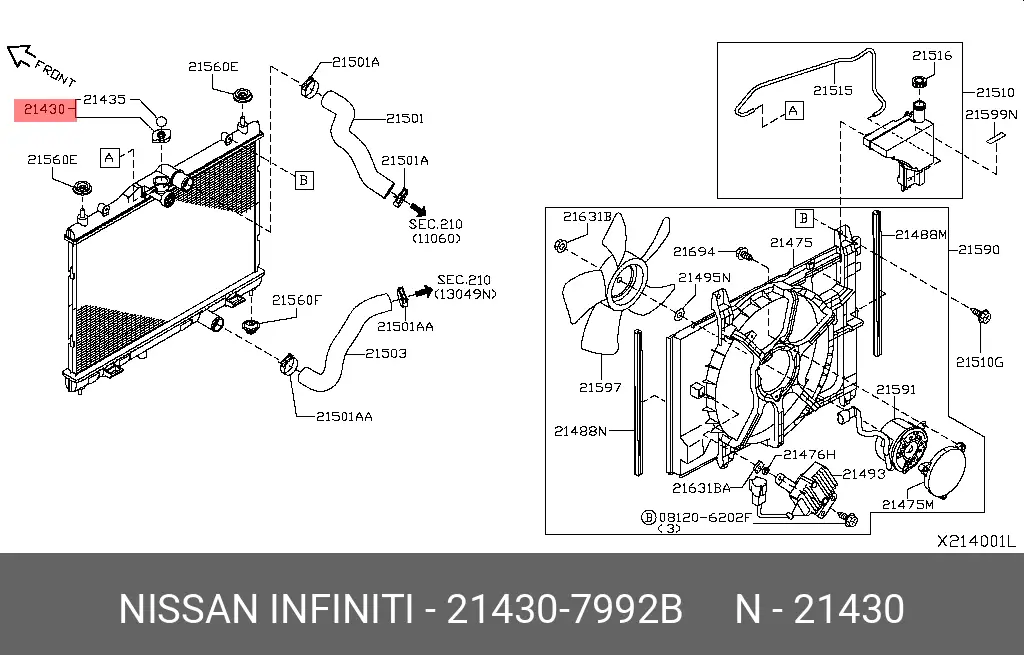 NISSAN 21430-7992B RADIATOR CAP