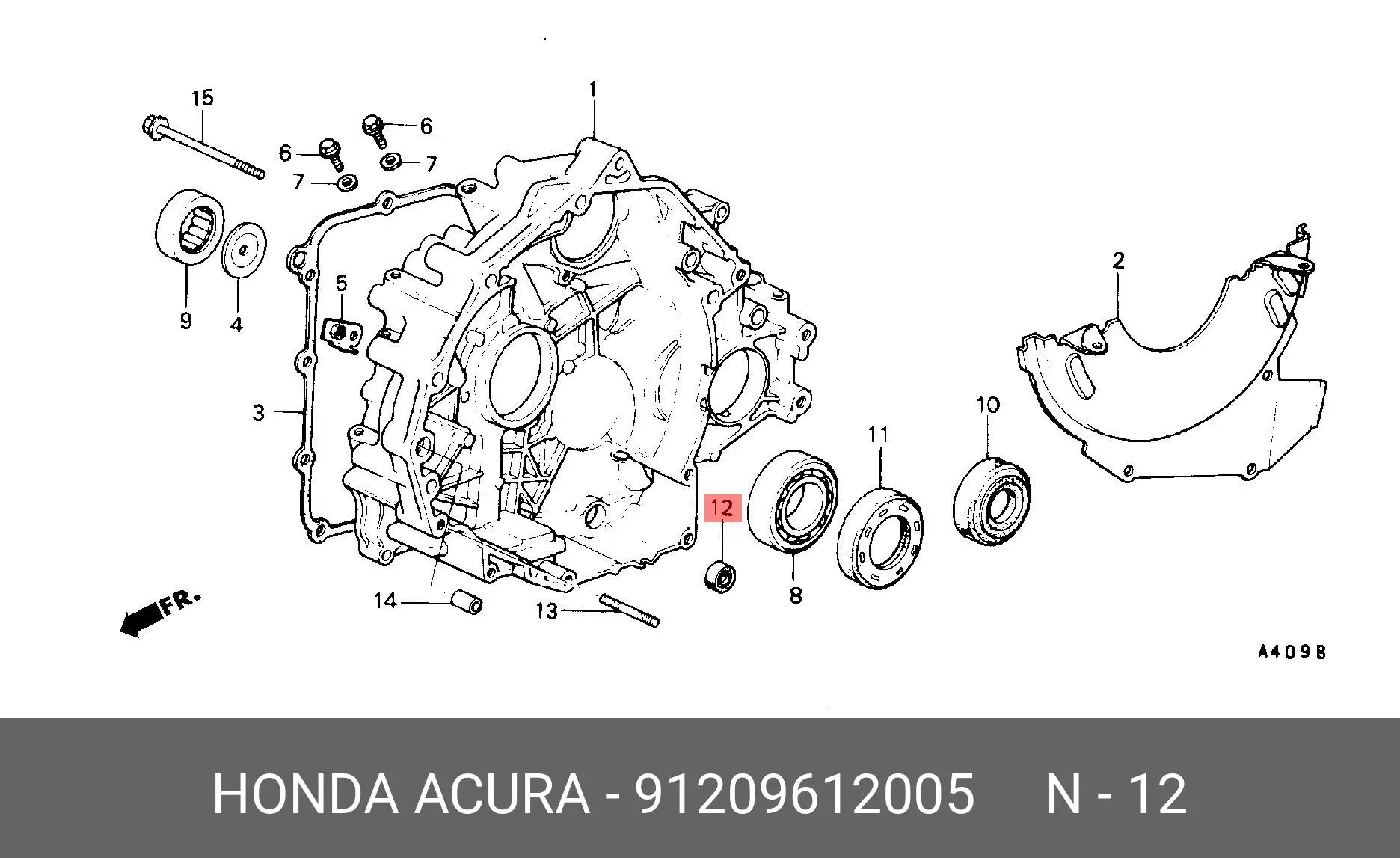 HONDA 91209-612-005 OIL SEAL