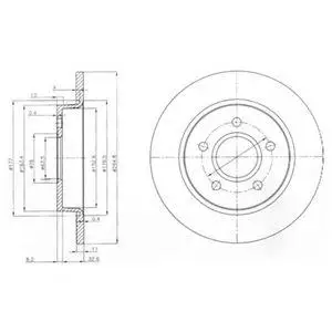 DELPHI BG3896 ROTOR DISC