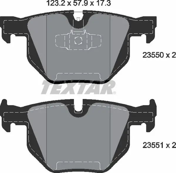 TEXTAR 2355001 BRAKE PADS