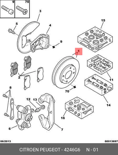 PEUGEOT 4246G6 ROTOR DISC