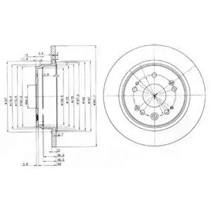 DELPHI BG3797 ROTOR DISC