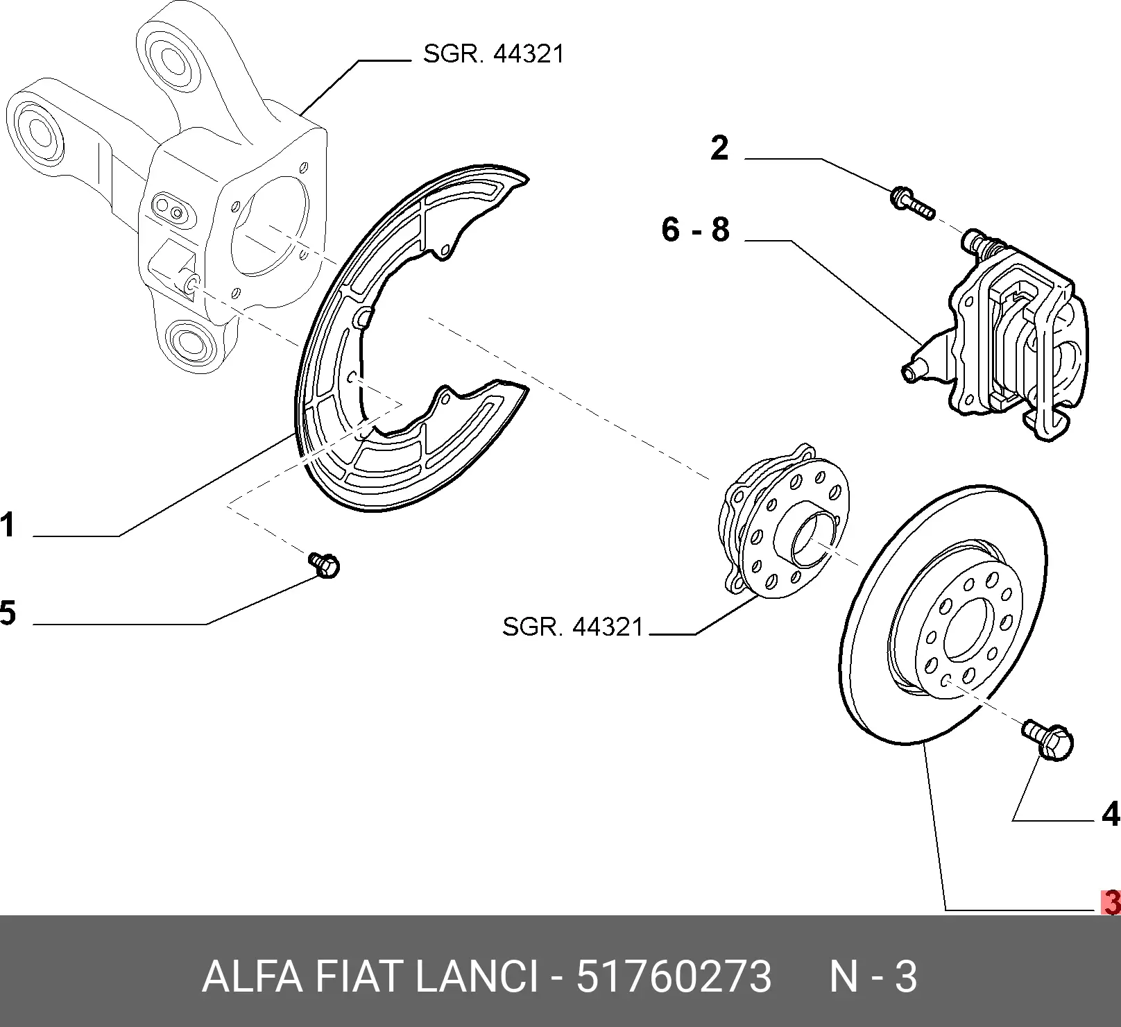 ALFA ROMEO 51760273 ROTOR DISC