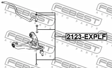 FeBest 2123-EXPLF STABILIZER LINK