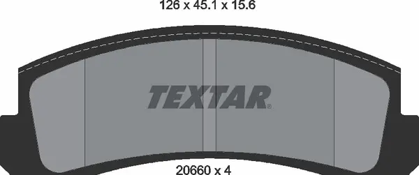 TEXTAR 2066001 BRAKE PADS