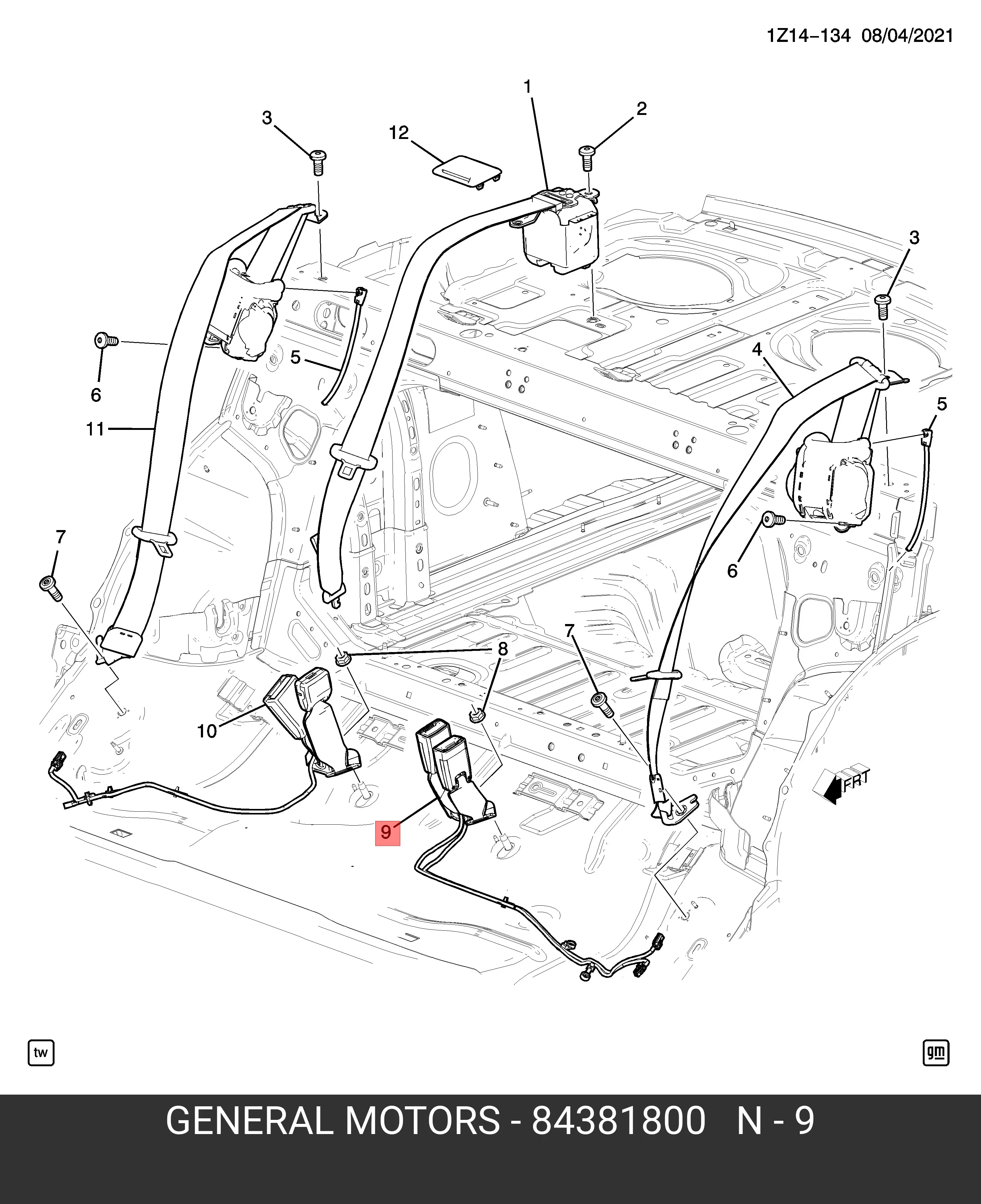 GM 84381800 PART