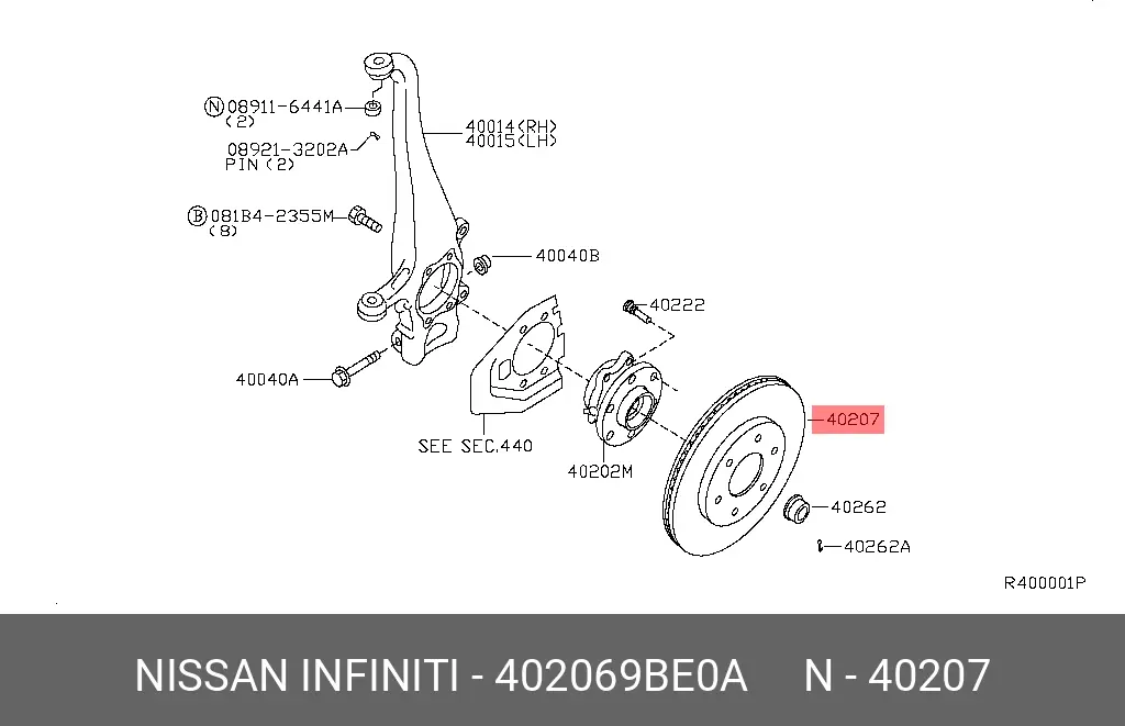 NISSAN 40206-9BE0A ROTOR DISC