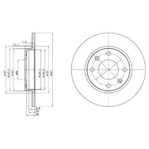 DELPHI BG2213 ROTOR DISC