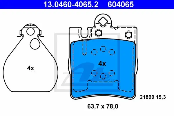 ATE 13046040652 BRAKE PADS