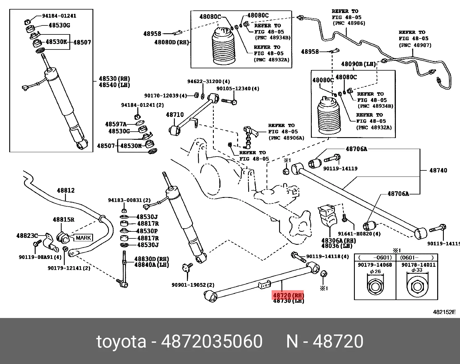 専用出品 TOYOTA 48720-35060 48720-35060, 48720-35061