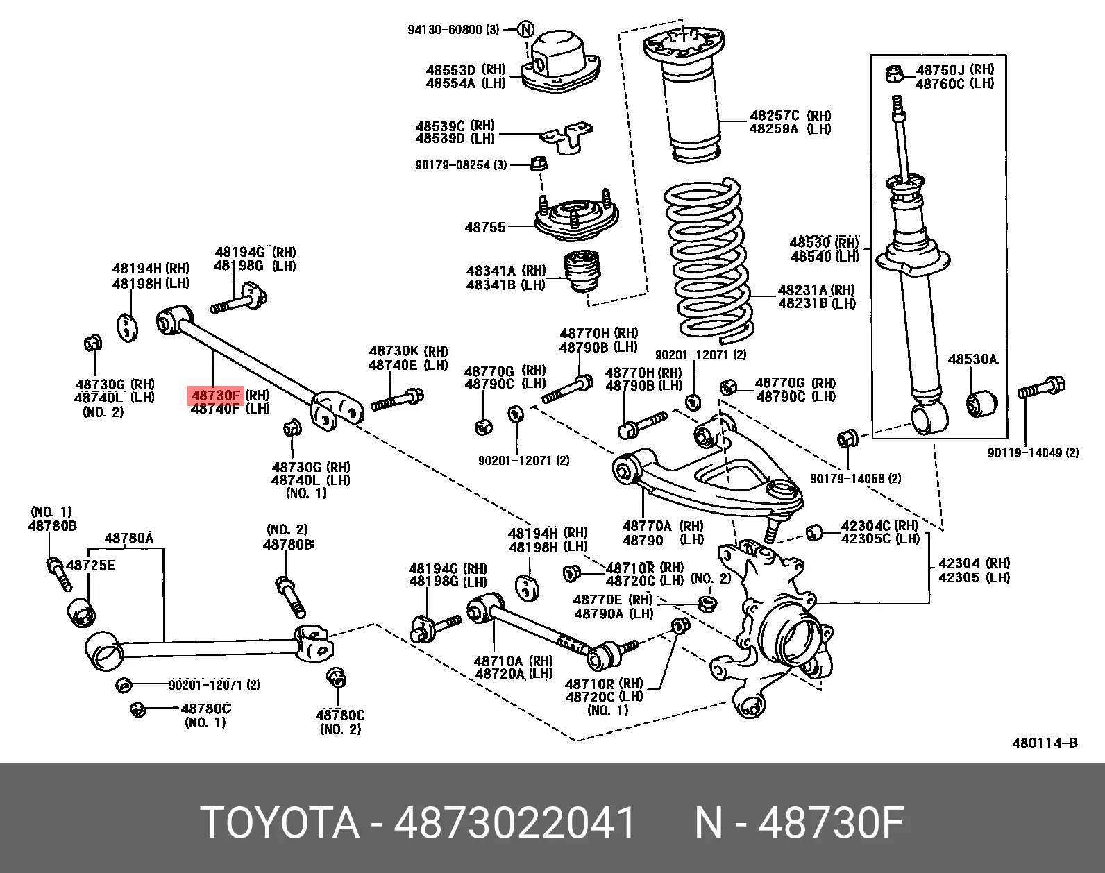 TOYOTA 48730-22041 ROD, CONTROL