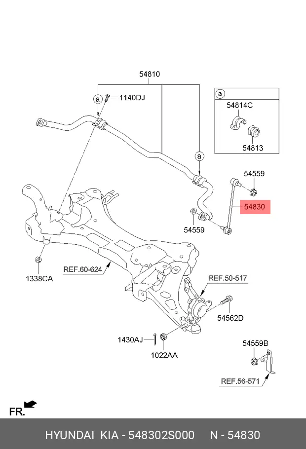 HYUNDAI 54830-2S000 STABILIZER LINK