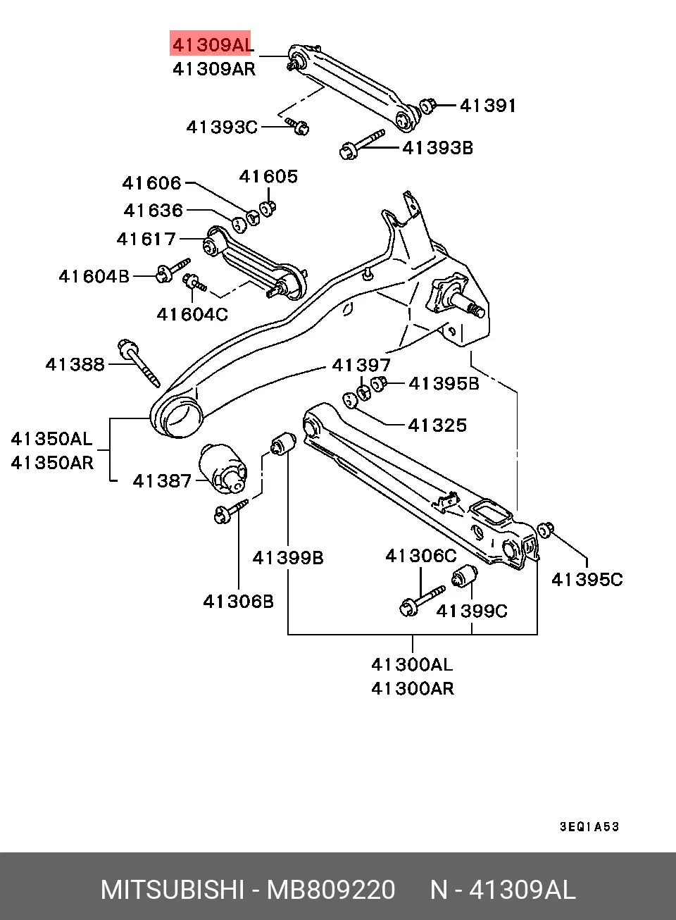 MITSUBISHI MB 809220 ROD, CONTROL
