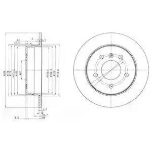 DELPHI BG3710 ROTOR DISC