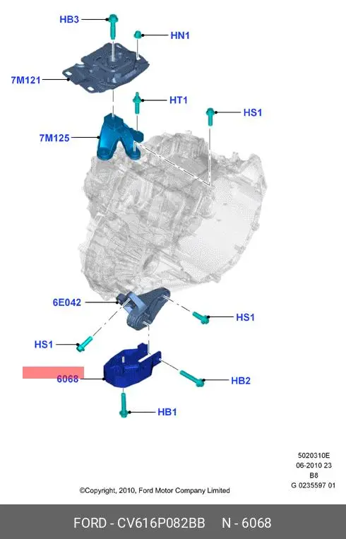 FORD CV61-6P082-BB ENGINE MOUNTING