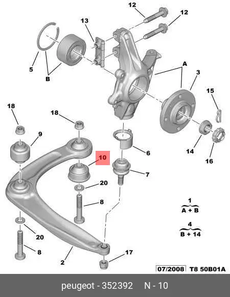 CITROEN 3523.92 BUSH, SUSPENSION