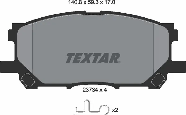 TEXTAR 2373401 BRAKE PADS