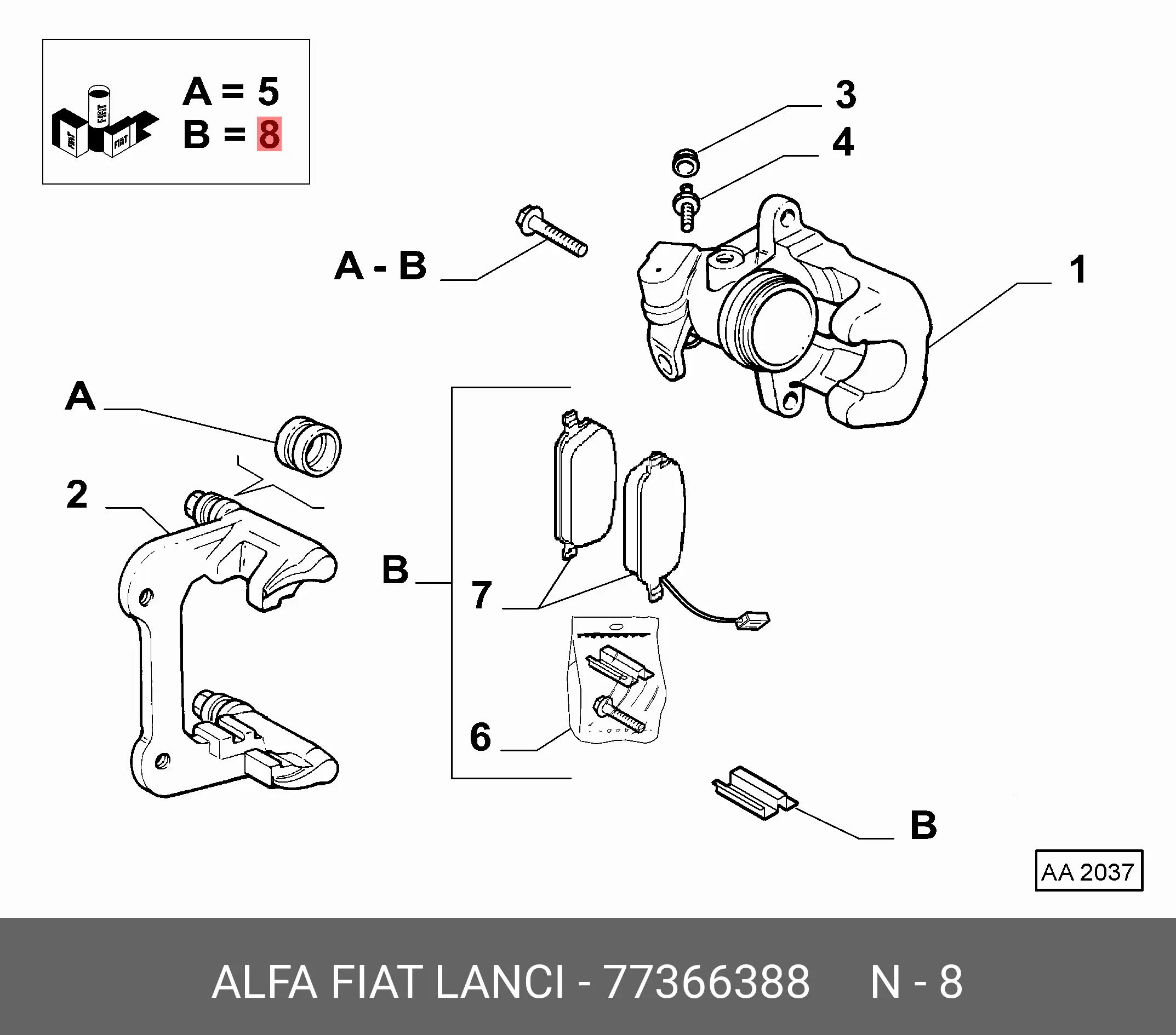 FIAT 7 736 6388 BRAKE PADS