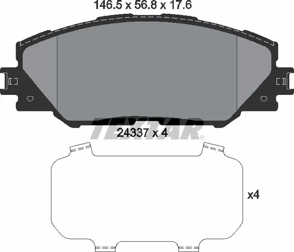TEXTAR 2433701 BRAKE PADS