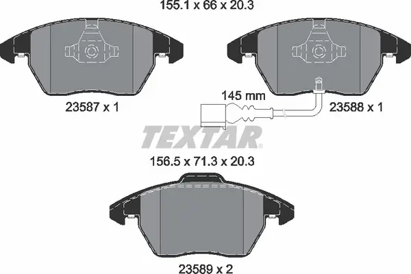 TEXTAR 2358701 BRAKE PADS