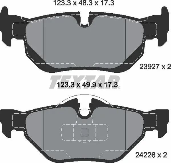 TEXTAR 2392701 BRAKE PADS