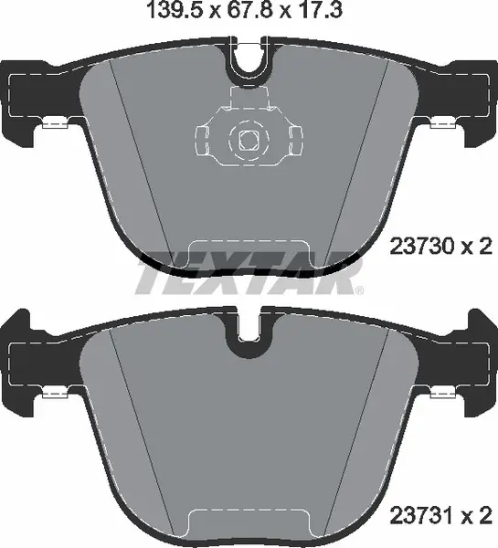 TEXTAR 2373001 BRAKE PADS