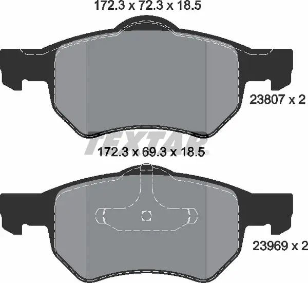 TEXTAR 2380701 BRAKE PADS