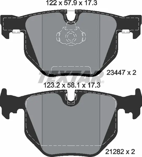 TEXTAR 2344702 BRAKE PADS