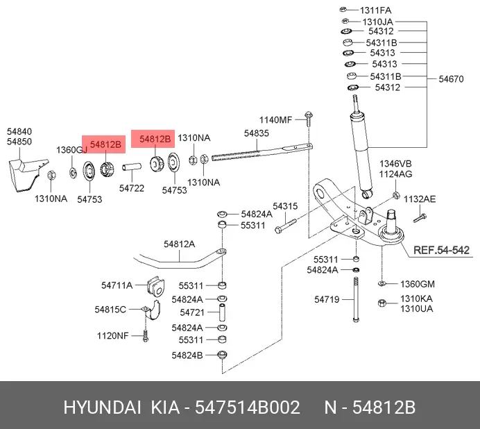 HYUNDAI 54751-4B002 STABILIZER BUSH