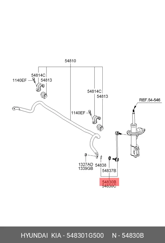 KIA 54830-1G500 STABILIZER LINK