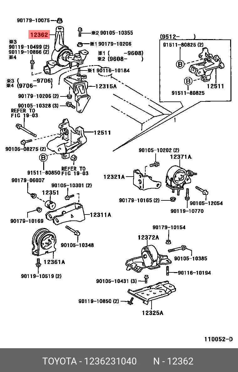 ジョーオーダーページ TOYOTA 12362-31040 12362-20010, 12362-31080, 12362-20070