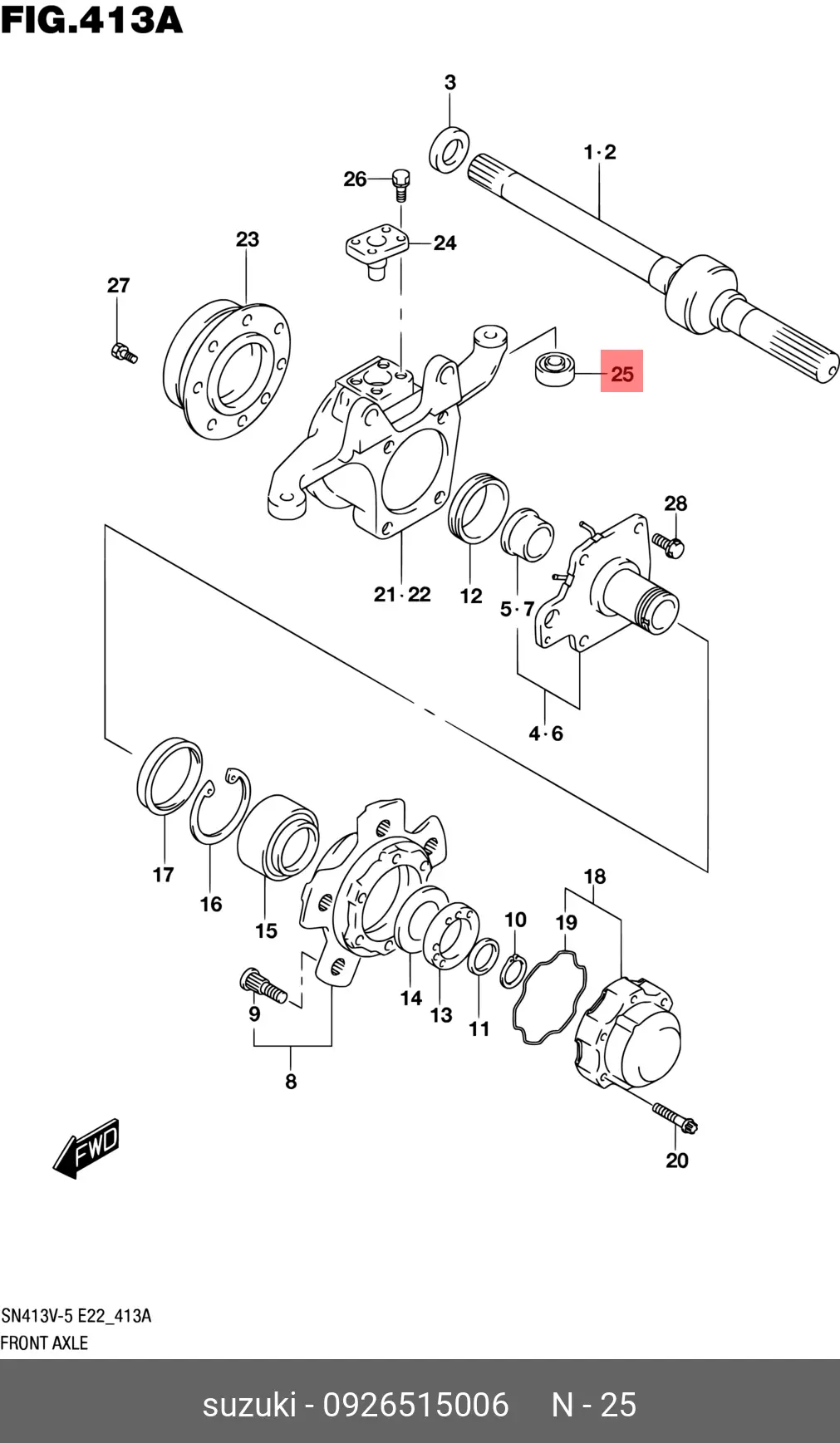 SUZUKI 09265-15006 TAPERED ROLLER BEARING