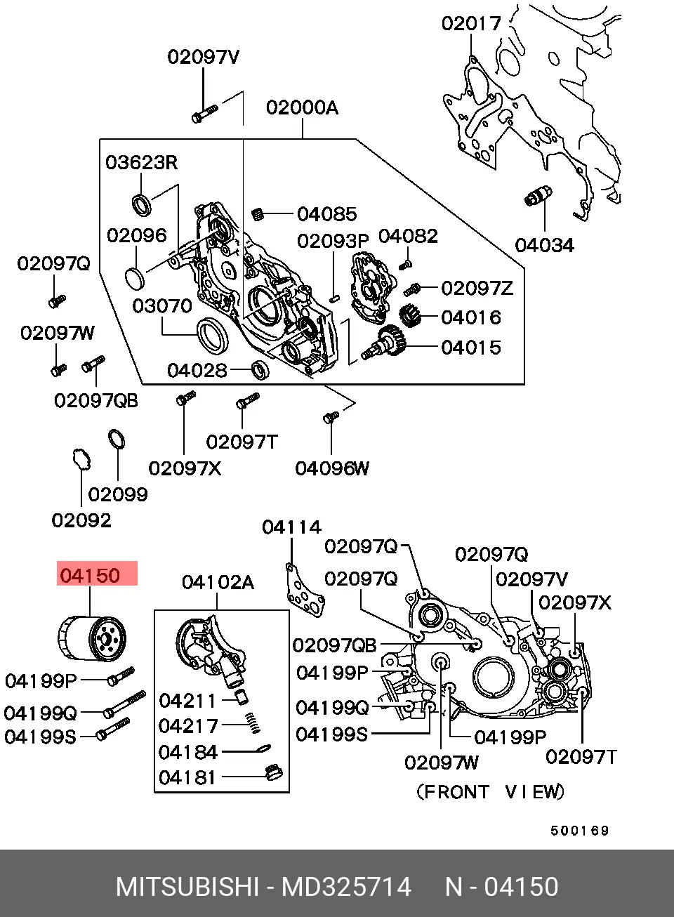 MITSUBISHI MD325714 OIL FILTER (SPIN-ON)