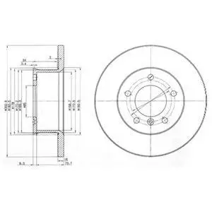 DELPHI BG2556 ROTOR DISC