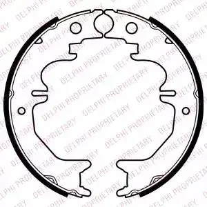 DELPHI LS2053 BRAKE SHOE
