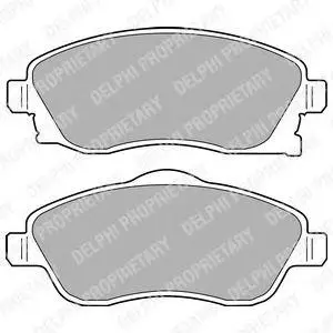 DELPHI LP1676 BRAKE PADS