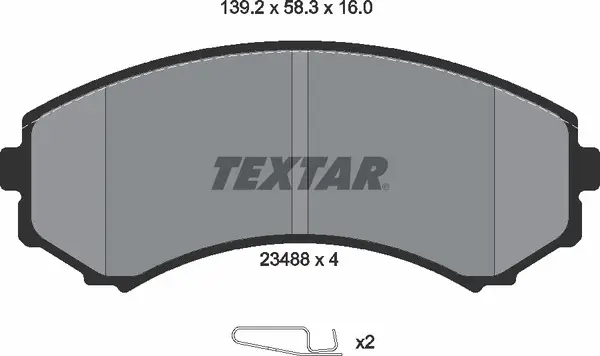 TEXTAR 2348801 BRAKE PADS