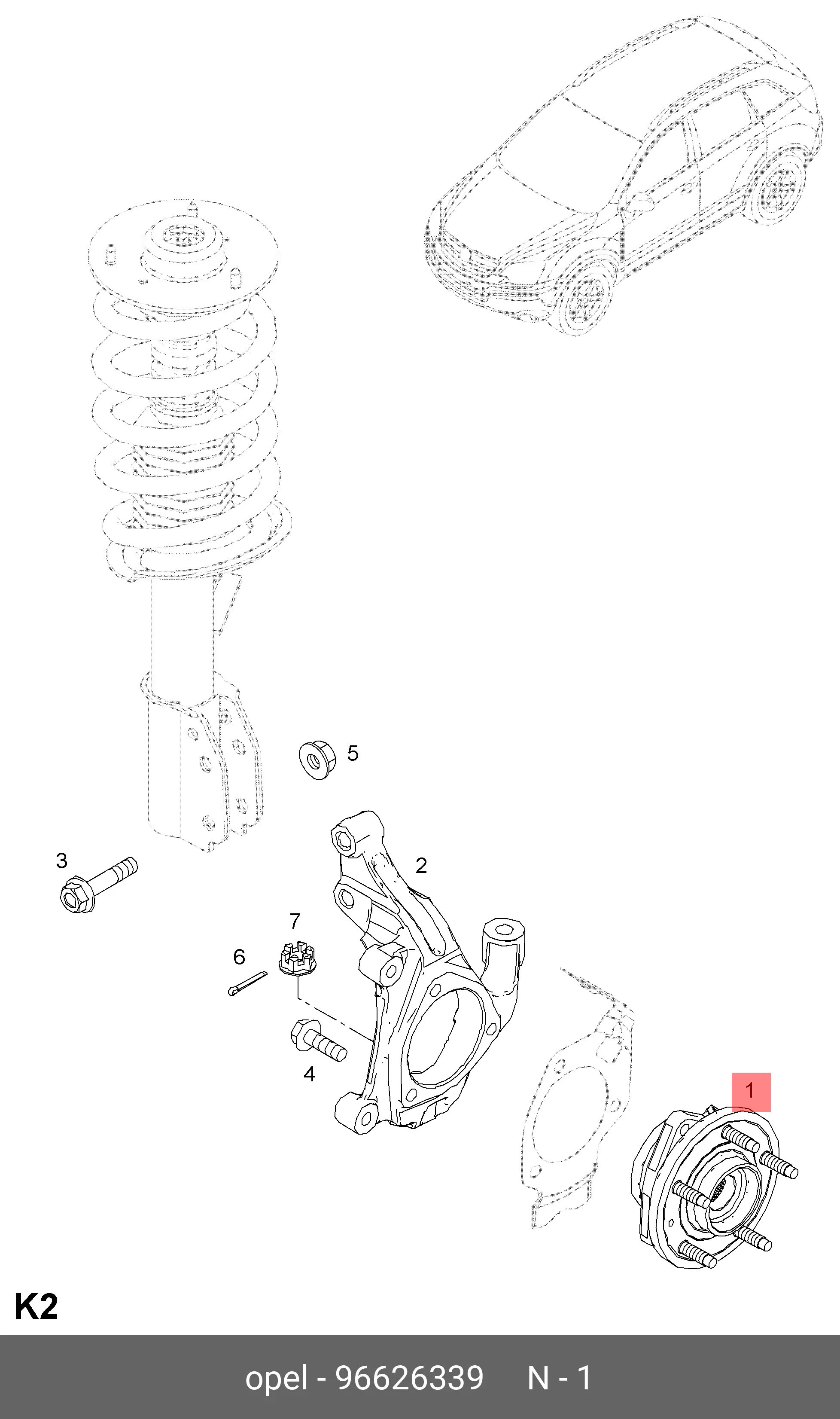 CHEVROLET 96626339 WHEEL HUB