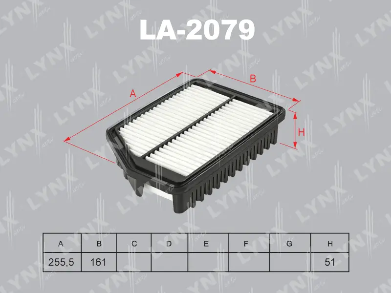 LYNXauto LA-2079 AIR FILTER