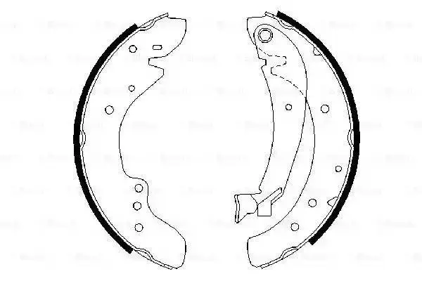 BOSCH 0986487521 BRAKE SHOE