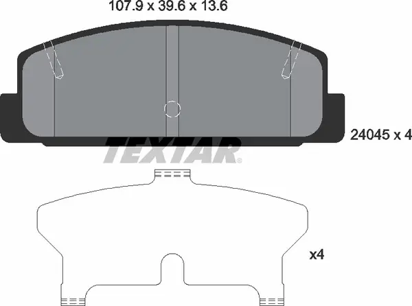 TEXTAR 2404501 BRAKE PADS