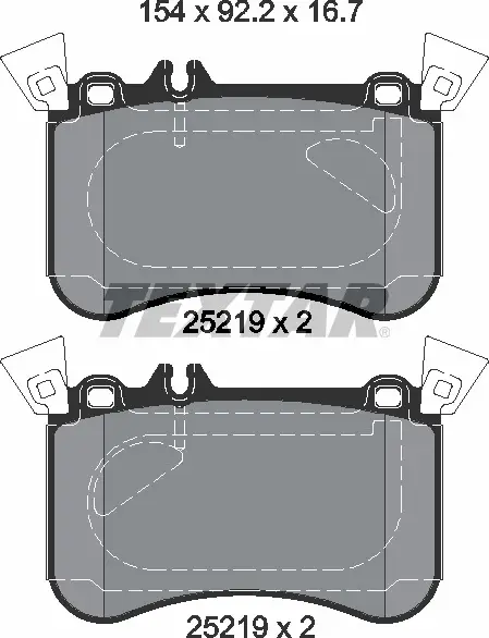 TEXTAR 2521905 BRAKE PADS