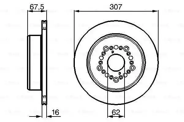 BOSCH 0 986 479 023 ROTOR DISC
