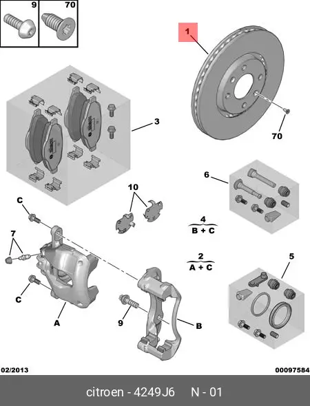 PEUGEOT 4249.J6 ROTOR DISC
