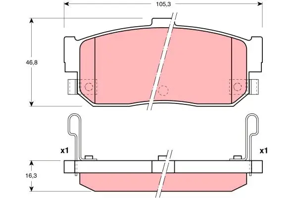 TRW GDB3181 BRAKE PADS