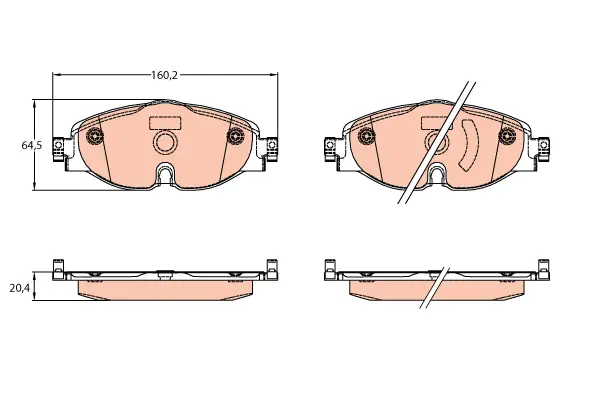 TRW GDB2143 BRAKE PADS